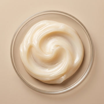 Macro van Xanthan Gum en Sorbitan Stearate